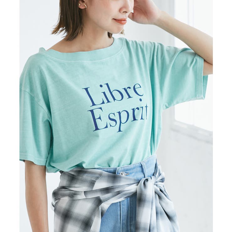 サックス(48) | オフショルプリントハーフスリーブTシャツ | ROPE' PICNIC