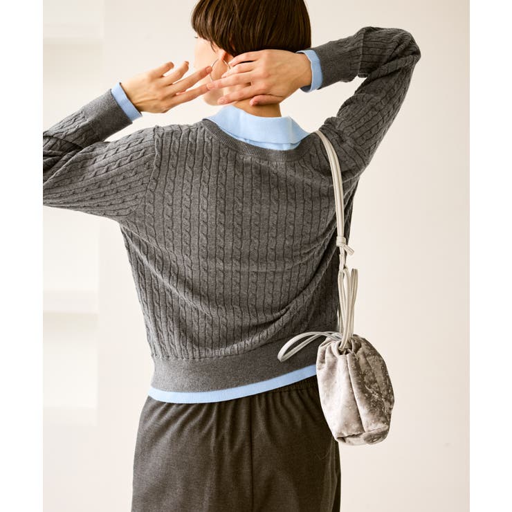 【新色追加】フェイクレイヤードニットプルオーバー | ROPE' PICNIC | 詳細画像12 