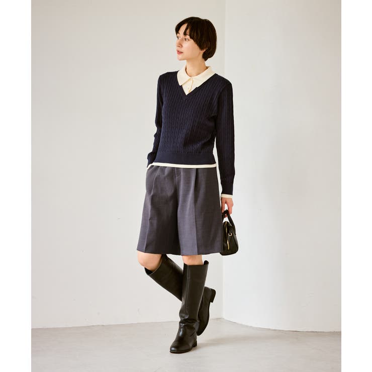 【新色追加】フェイクレイヤードニットプルオーバー | ROPE' PICNIC | 詳細画像19 