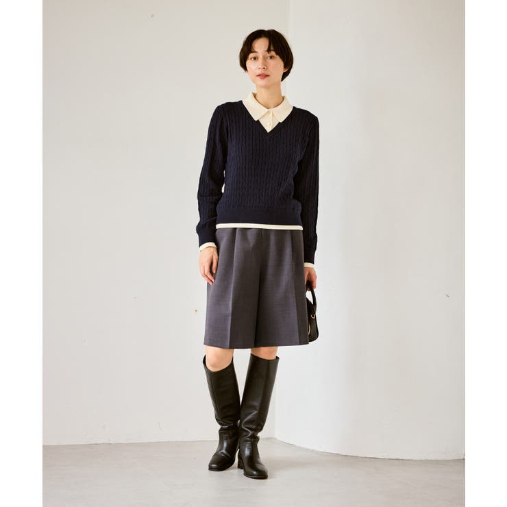 【新色追加】フェイクレイヤードニットプルオーバー | ROPE' PICNIC | 詳細画像20 