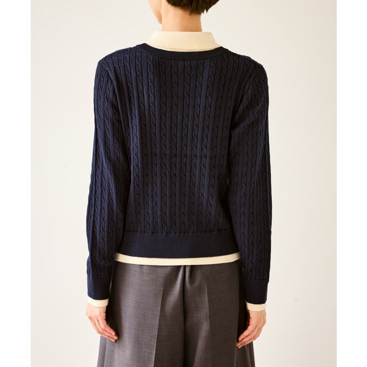 【新色追加】フェイクレイヤードニットプルオーバー | ROPE' PICNIC | 詳細画像31 