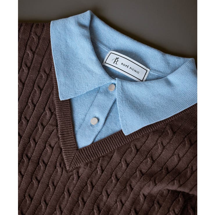 【新色追加】フェイクレイヤードニットプルオーバー | ROPE' PICNIC | 詳細画像42 