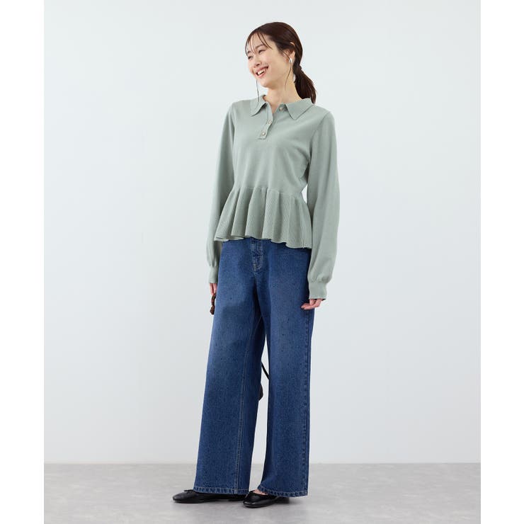 ペプラムポロカラーニット | ROPE' PICNIC | 詳細画像12 