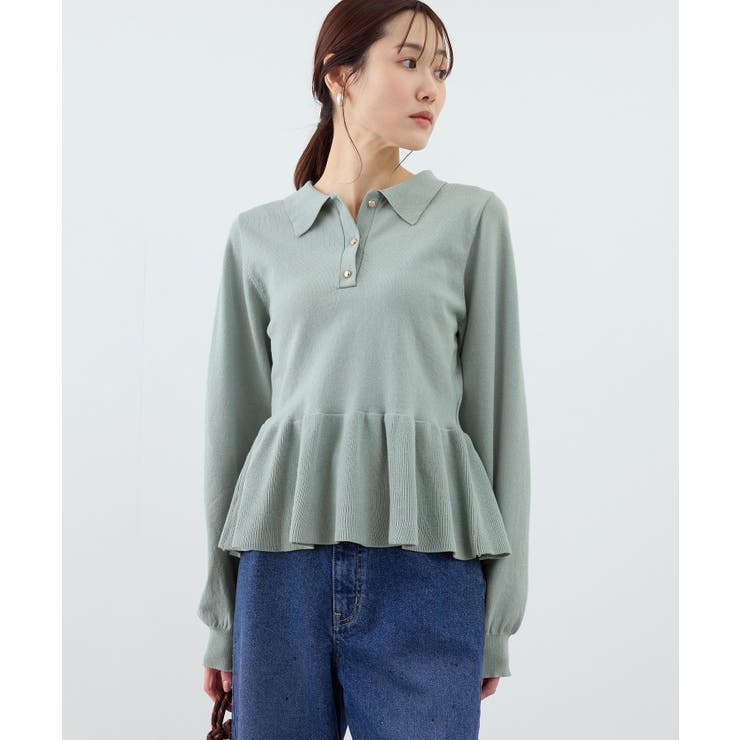 ペプラムポロカラーニット | ROPE' PICNIC | 詳細画像13 