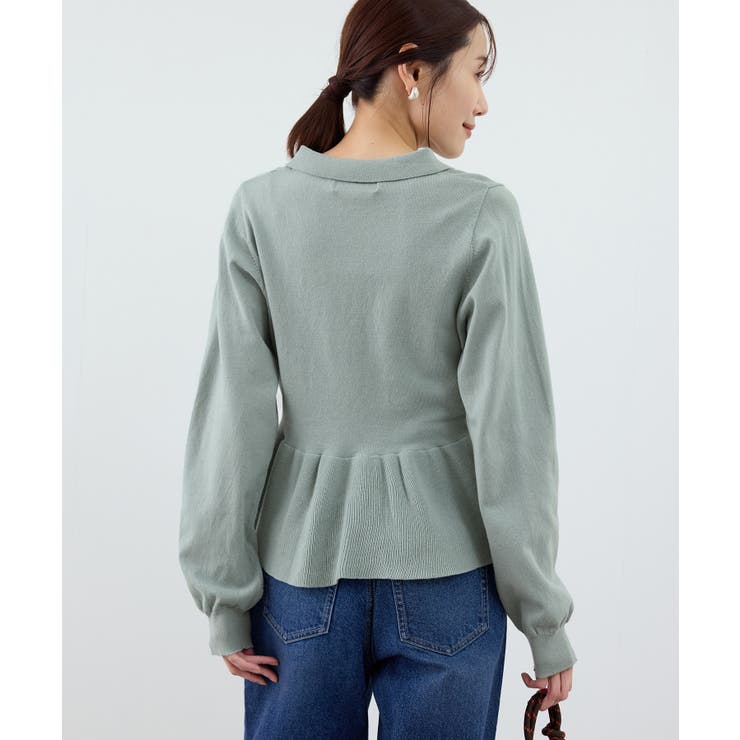 ペプラムポロカラーニット | ROPE' PICNIC | 詳細画像14 