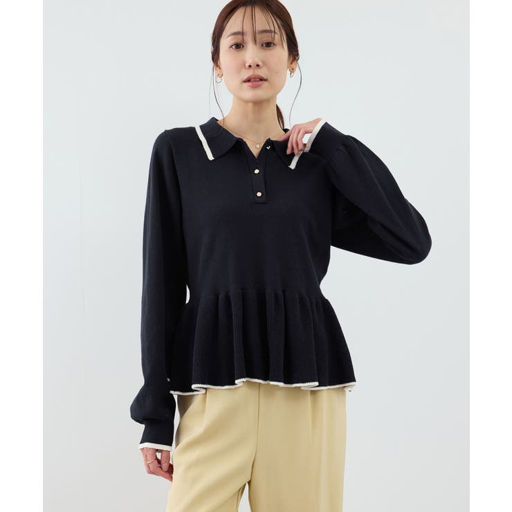 ペプラムポロカラーニット | ROPE' PICNIC | 詳細画像17 