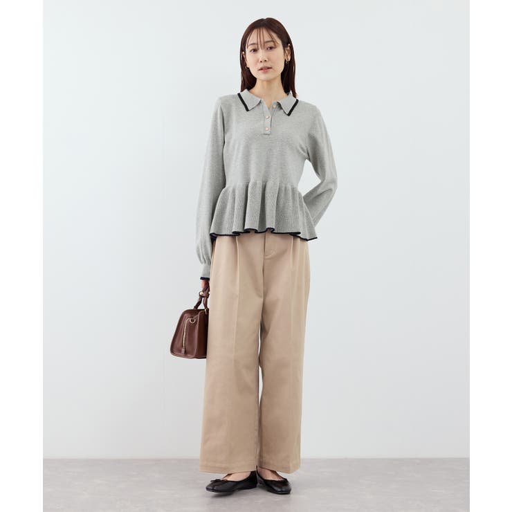 ペプラムポロカラーニット | ROPE' PICNIC | 詳細画像2 