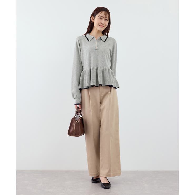 ペプラムポロカラーニット | ROPE' PICNIC | 詳細画像3 