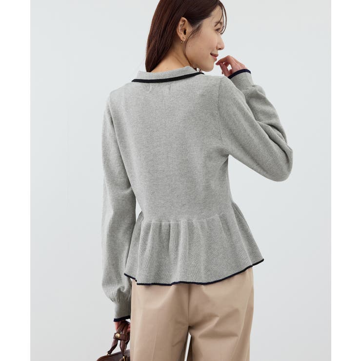 ペプラムポロカラーニット | ROPE' PICNIC | 詳細画像6 