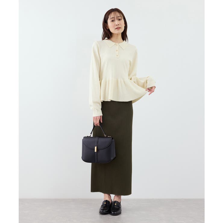 ペプラムポロカラーニット | ROPE' PICNIC | 詳細画像8 