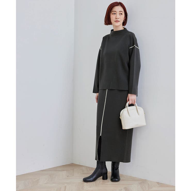 【春まで着られる】Wフェイスボトルネックプルオーバー | ROPE' PICNIC | 詳細画像12 