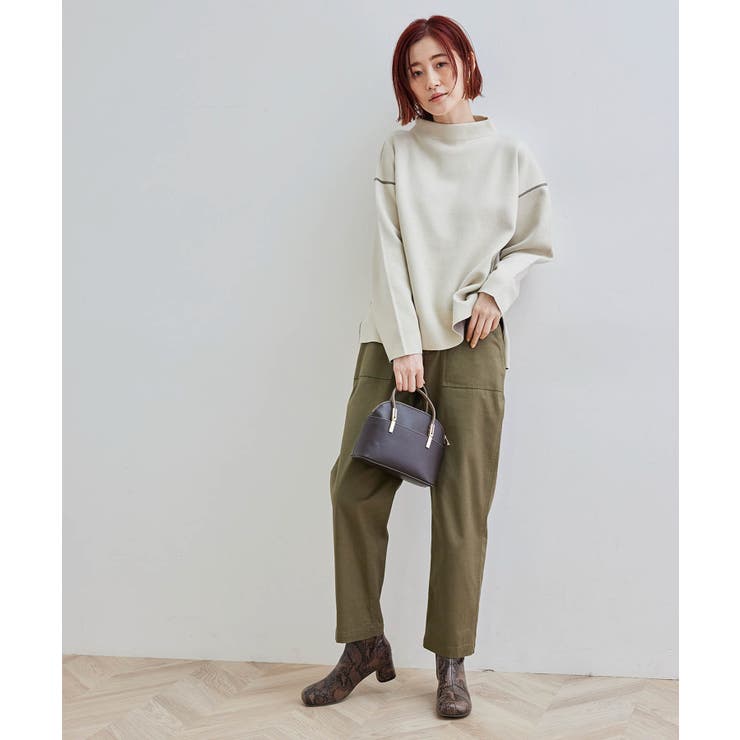 【春まで着られる】Wフェイスボトルネックプルオーバー | ROPE' PICNIC | 詳細画像14 