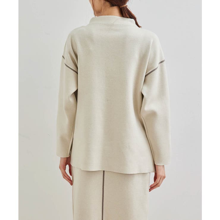 【春まで着られる】Wフェイスボトルネックプルオーバー | ROPE' PICNIC | 詳細画像3 