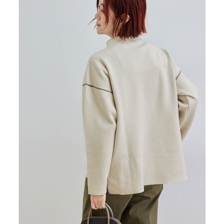 キナリ(16) | 【春まで着られる】Wフェイスボトルネックプルオーバー | ROPE' PICNIC