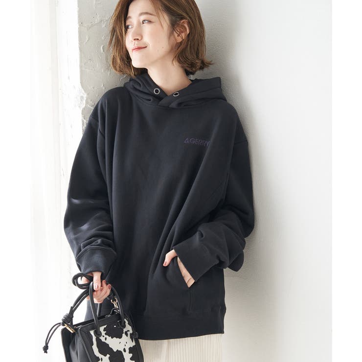ブラック(01) | 【GERRY×ROPE' PICNIC】裏毛フーディー | ROPE' PICNIC