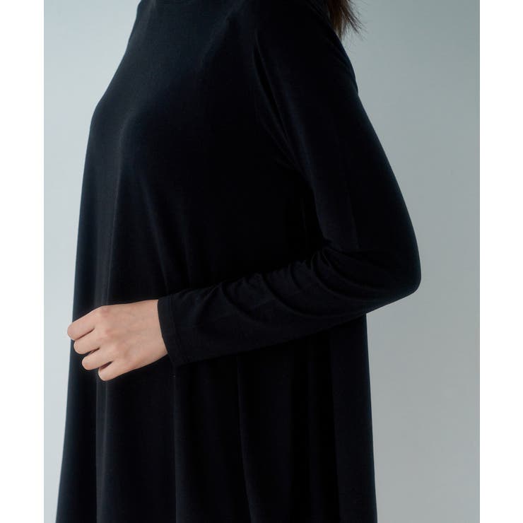 【セットアップ対応】ソフトリッチ天竺アシメヘムフレアトップス | ROPE' PICNIC | 詳細画像4 