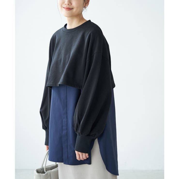 ブラック(01) | インナーシャツショートプルオーバー | ROPE' PICNIC