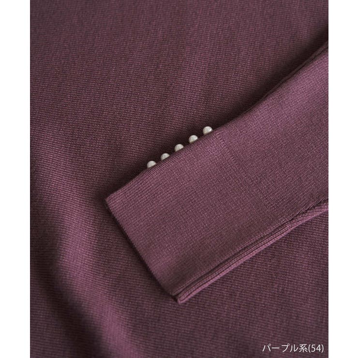 【WEB限定カラー:グレー】マシュマロニット袖パールドルマンニット | ROPE' PICNIC | 詳細画像12 