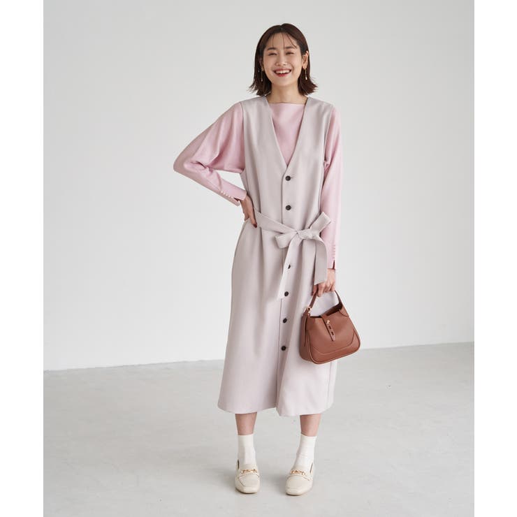 【WEB限定カラー:グレー】マシュマロニット袖パールドルマンニット | ROPE' PICNIC | 詳細画像22 
