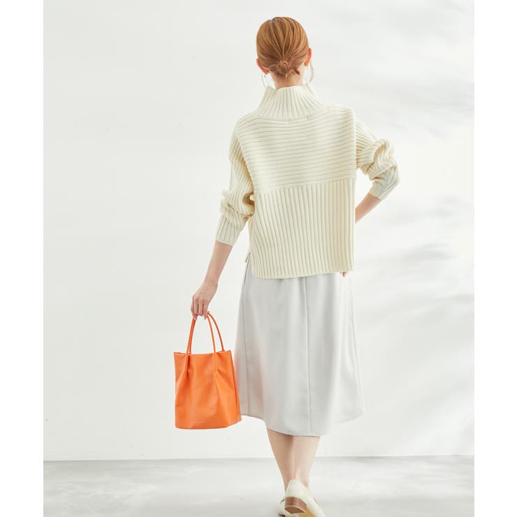 リブ切替ニットプルオーバー/WEB限定カラー:ベージュ | ROPE' PICNIC | 詳細画像24 