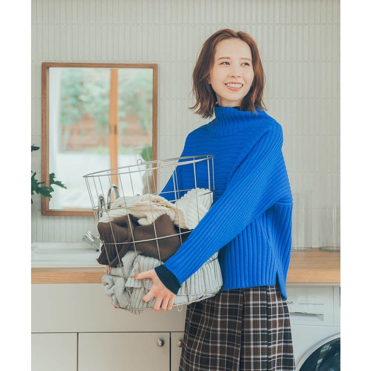 リブ切替ニットプルオーバー/WEB限定カラー:ベージュ | ROPE' PICNIC | 詳細画像34 