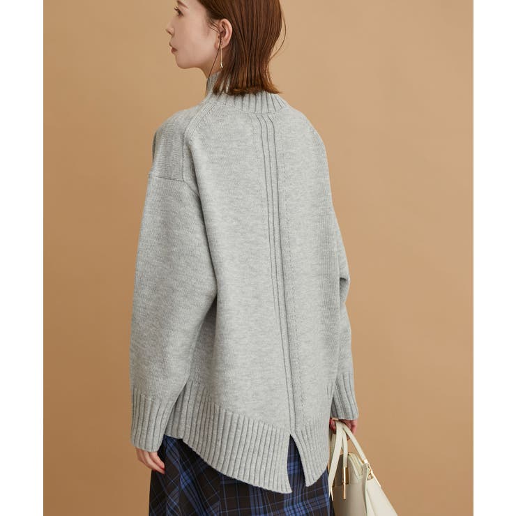 ライトグレー(08) | 【WEB限定カラーあり】バックスリットニットプルオーバー | ROPE' PICNIC