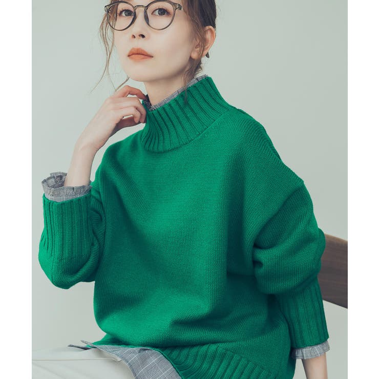 グリーン(30) | 【WEB限定カラーあり】バックスリットニットプルオーバー | ROPE' PICNIC