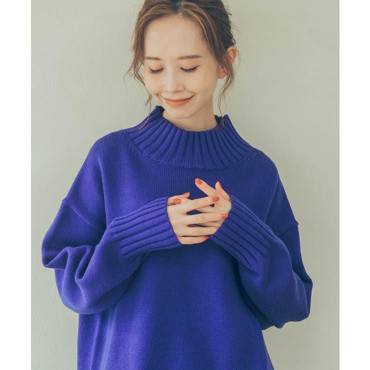 ブルー(44) | 【WEB限定カラーあり】バックスリットニットプルオーバー | ROPE' PICNIC