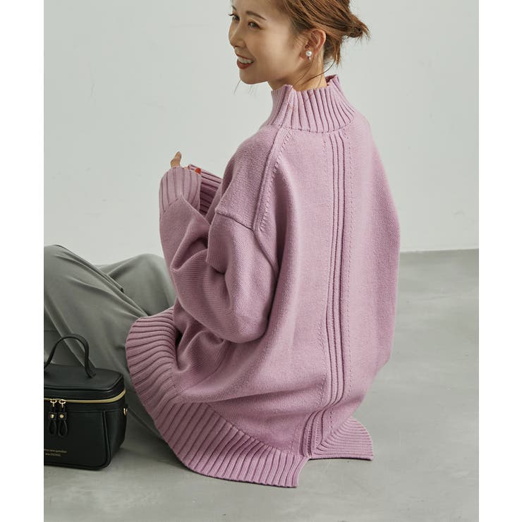 パープル系(54) | 【WEB限定カラーあり】バックスリットニットプルオーバー | ROPE' PICNIC