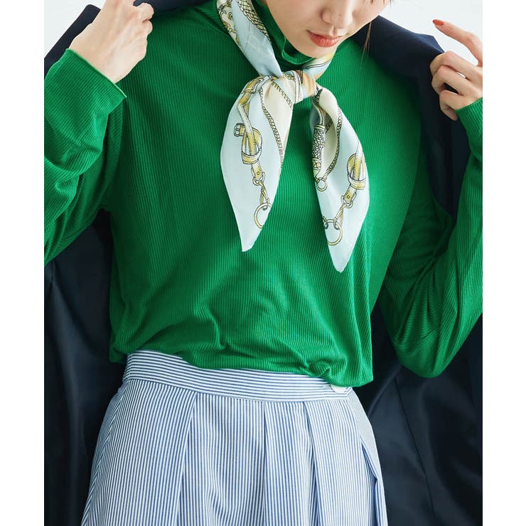 【WEB限定カラー:チャコール,オレンジ】シアーカットタートル | ROPE' PICNIC | 詳細画像1 