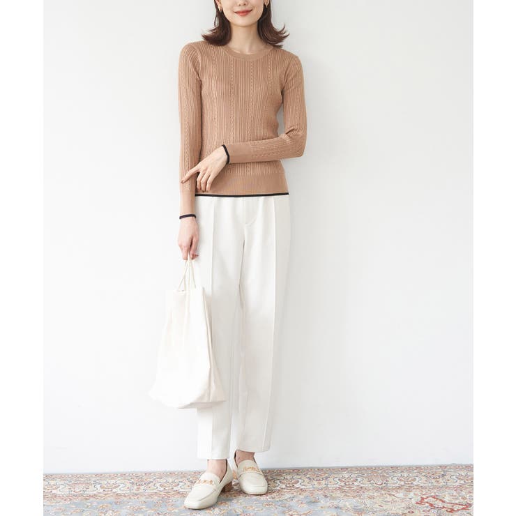 洗濯機OK/BIO GRACEミニケーブルニットプルオーバー | ROPE' PICNIC | 詳細画像10 