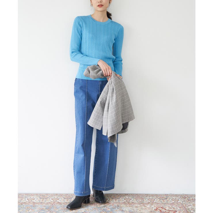 洗濯機OK/BIO GRACEミニケーブルニットプルオーバー | ROPE' PICNIC | 詳細画像16 