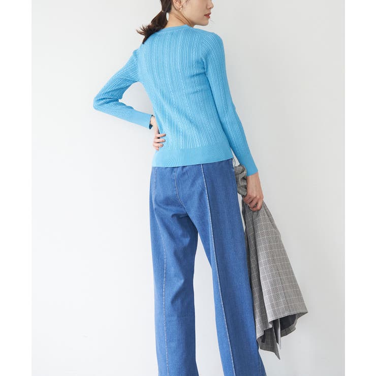 洗濯機OK/BIO GRACEミニケーブルニットプルオーバー | ROPE' PICNIC | 詳細画像18 