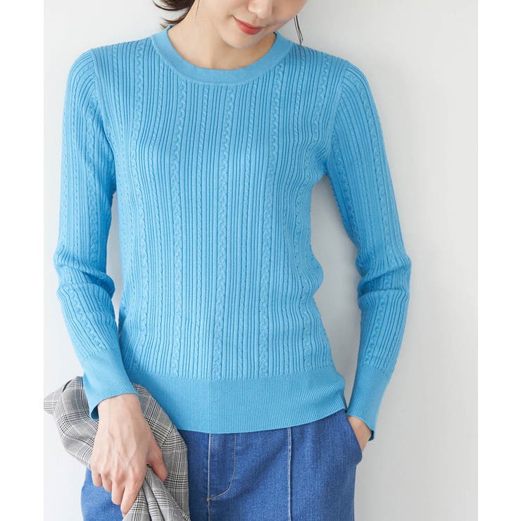 洗濯機OK/BIO GRACEミニケーブルニットプルオーバー | ROPE' PICNIC | 詳細画像19 