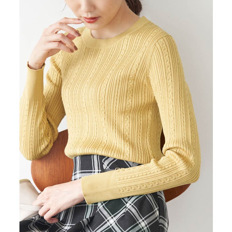 洗濯機OK/BIO GRACEミニケーブルニットプルオーバー | ROPE' PICNIC | 詳細画像22 