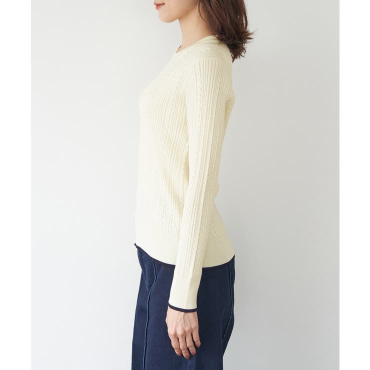 洗濯機OK/BIO GRACEミニケーブルニットプルオーバー | ROPE' PICNIC | 詳細画像24 