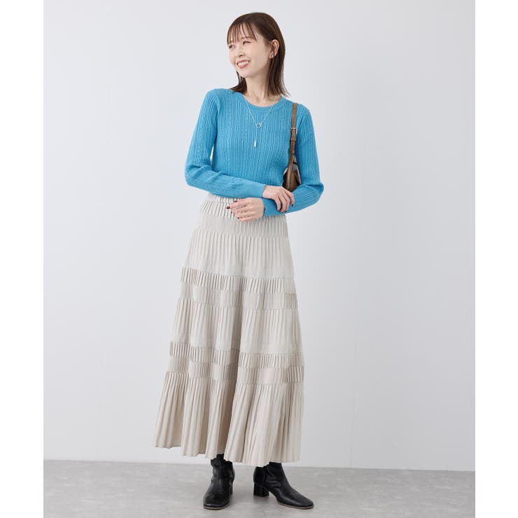 洗濯機OK/BIO GRACEミニケーブルニットプルオーバー | ROPE' PICNIC | 詳細画像3 