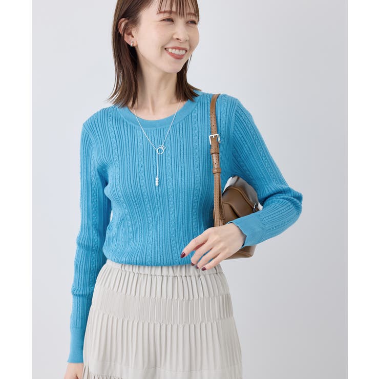 洗濯機OK/BIO GRACEミニケーブルニットプルオーバー | ROPE' PICNIC | 詳細画像4 