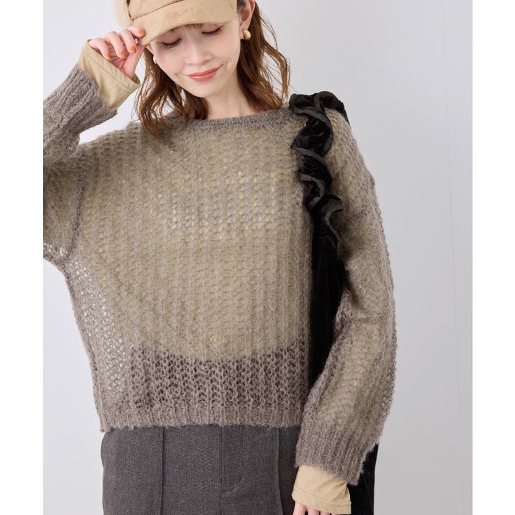 シアーモヘア混ニットプルオーバー | ROPE' PICNIC | 詳細画像10 