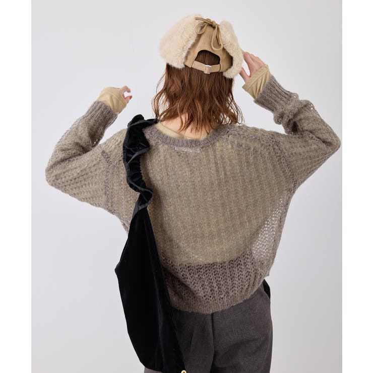 シアーモヘア混ニットプルオーバー | ROPE' PICNIC | 詳細画像11 