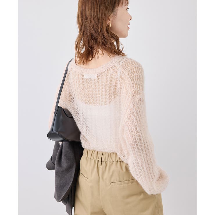 シアーモヘア混ニットプルオーバー | ROPE' PICNIC | 詳細画像17 
