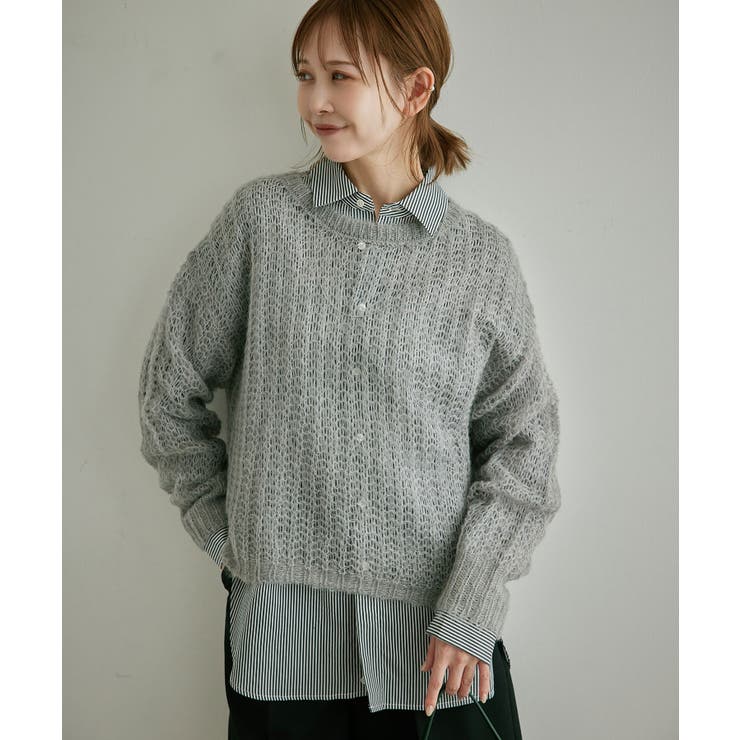 シアーモヘア混ニットプルオーバー | ROPE' PICNIC | 詳細画像24 