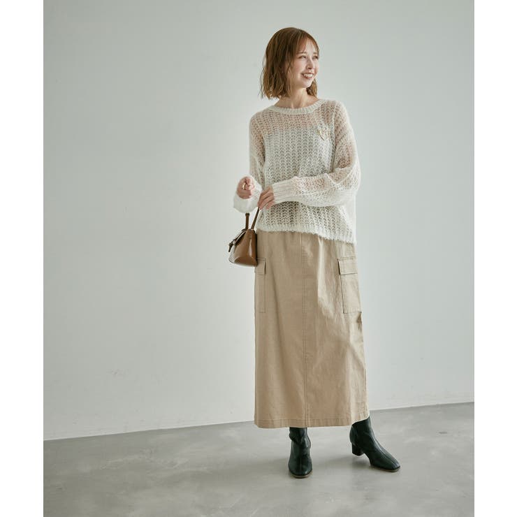 シアーモヘア混ニットプルオーバー | ROPE' PICNIC | 詳細画像25 