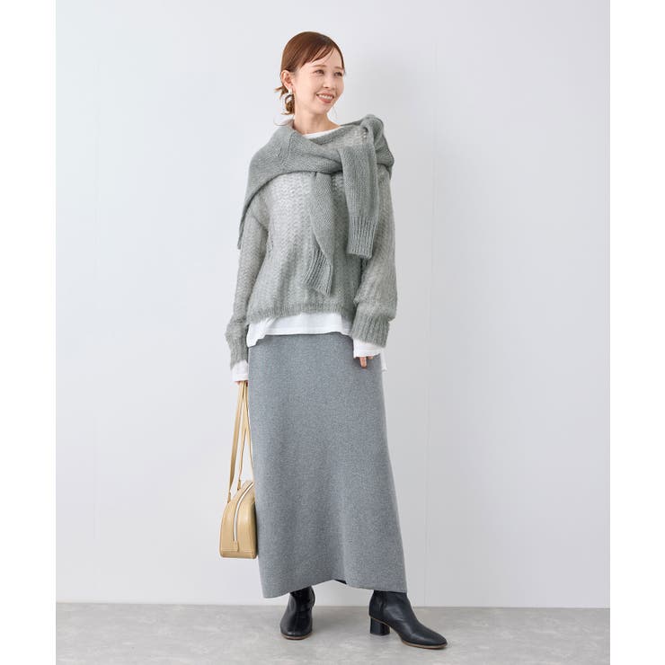 シアーモヘア混ニットプルオーバー | ROPE' PICNIC | 詳細画像3 