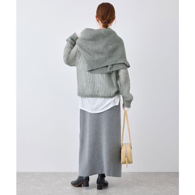 シアーモヘア混ニットプルオーバー | ROPE' PICNIC | 詳細画像4 