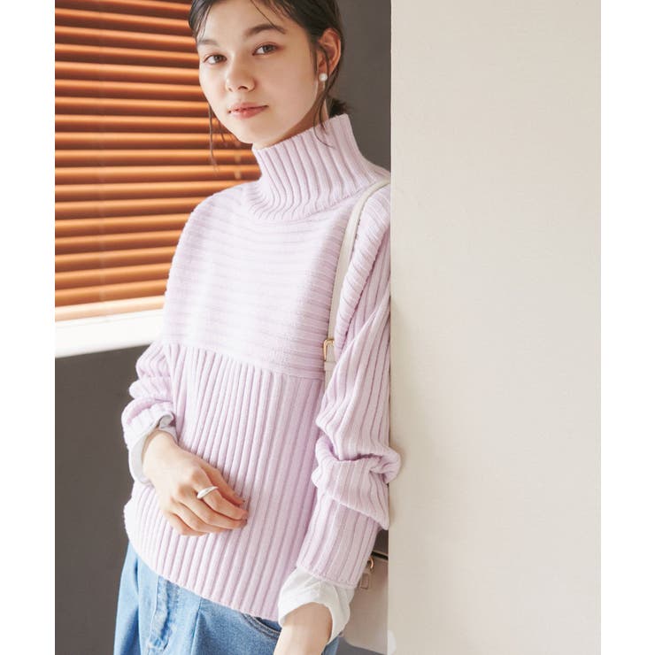 【WEB限定カラーあり】アソートリブ切り替えニットプルオーバー リンクコーデ 新… | ROPE' PICNIC | 詳細画像29 