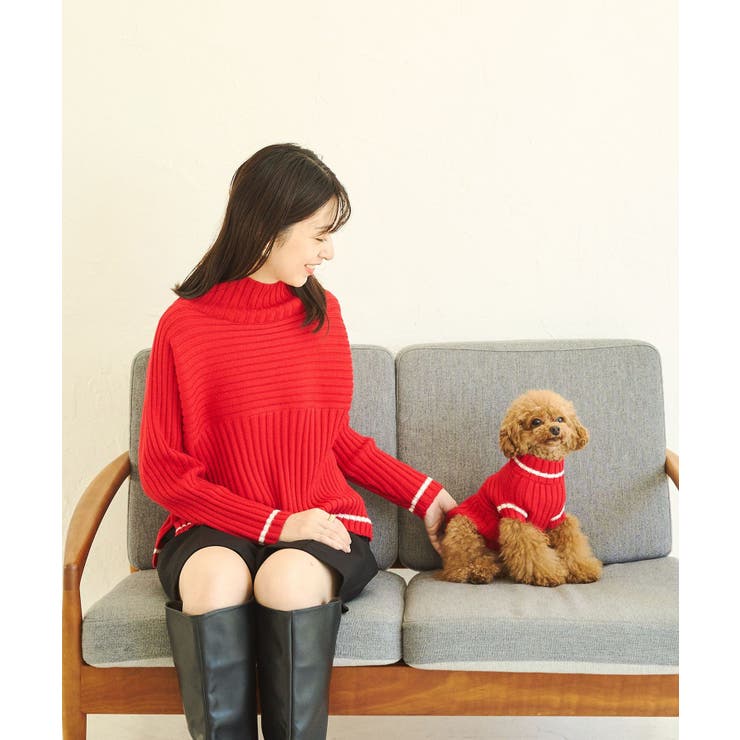 【WEB限定カラーあり】アソートリブ切り替えニットプルオーバー リンクコーデ 新… | ROPE' PICNIC | 詳細画像32 