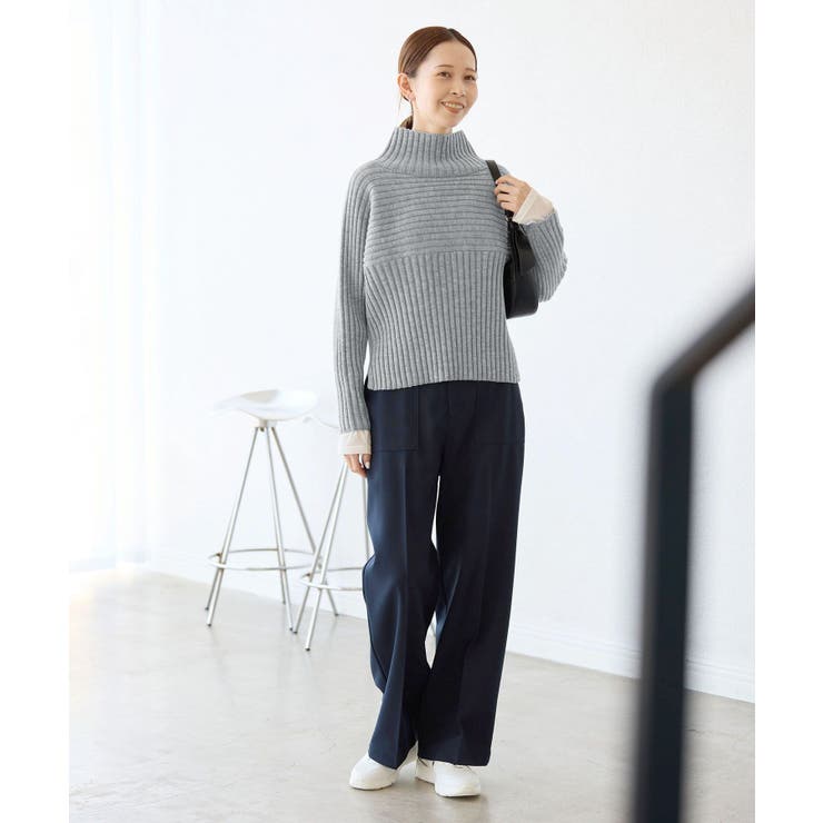 【WEB限定カラーあり】アソートリブ切り替えニットプルオーバー リンクコーデ 新… | ROPE' PICNIC | 詳細画像5 