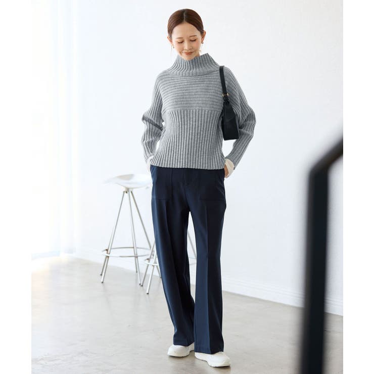 【WEB限定カラーあり】アソートリブ切り替えニットプルオーバー リンクコーデ 新… | ROPE' PICNIC | 詳細画像6 