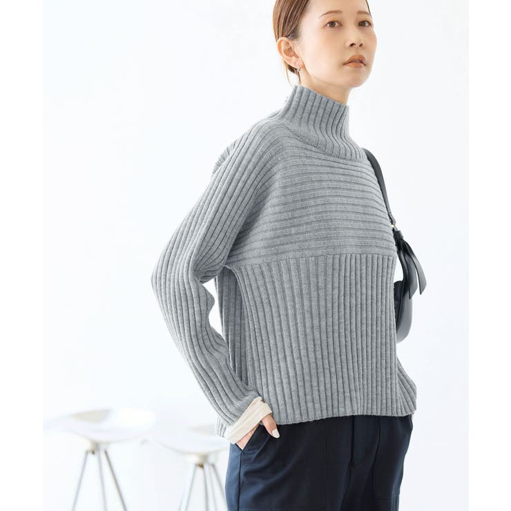 【WEB限定カラーあり】アソートリブ切り替えニットプルオーバー リンクコーデ 新… | ROPE' PICNIC | 詳細画像7 